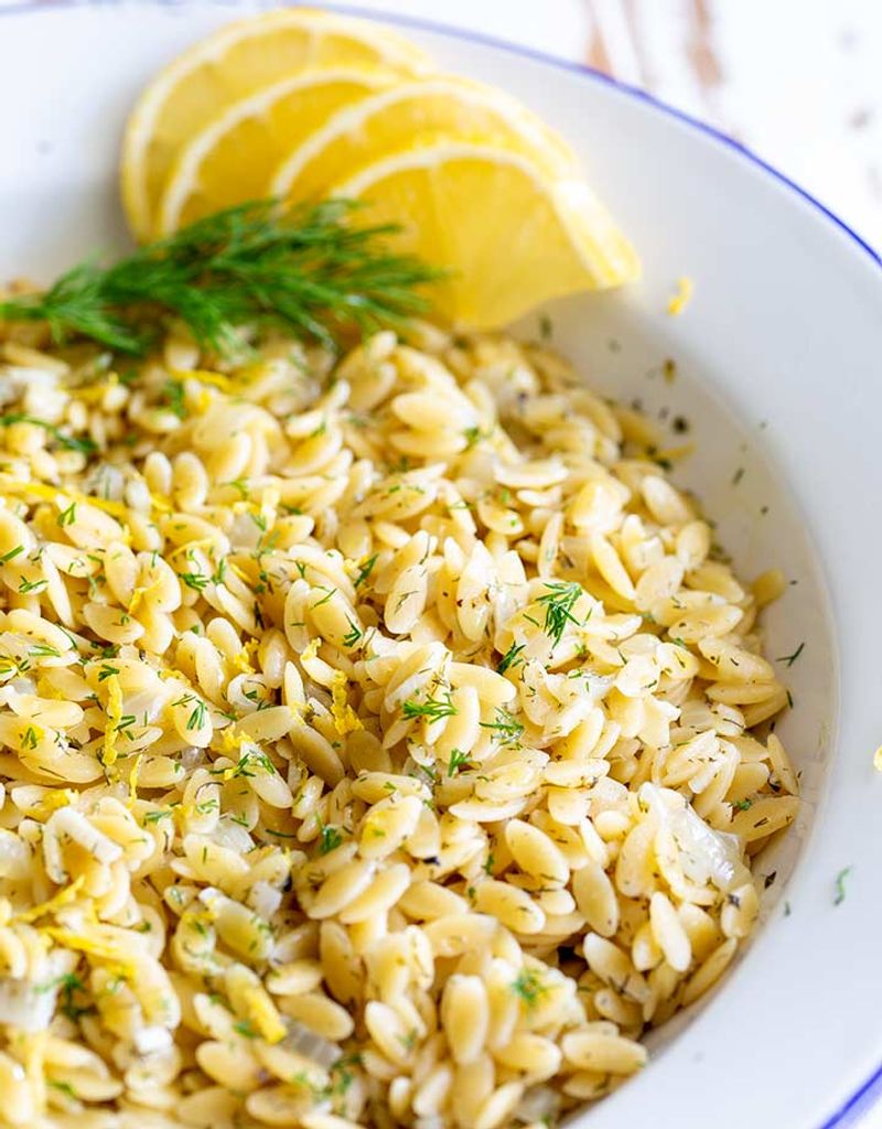 Orzo with Lemon and Dill