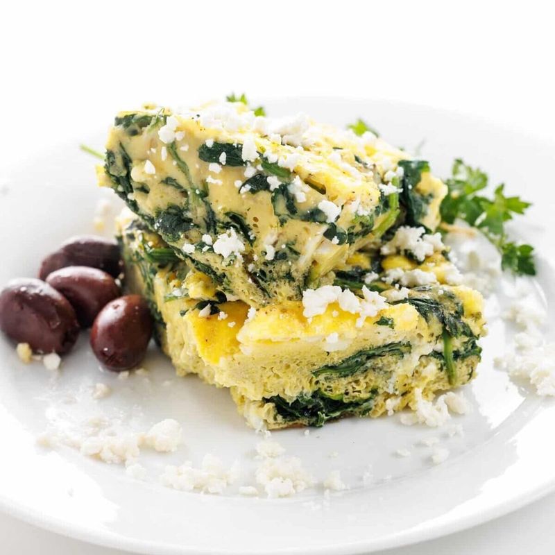 Mediterranean Spinach and Feta Casserole