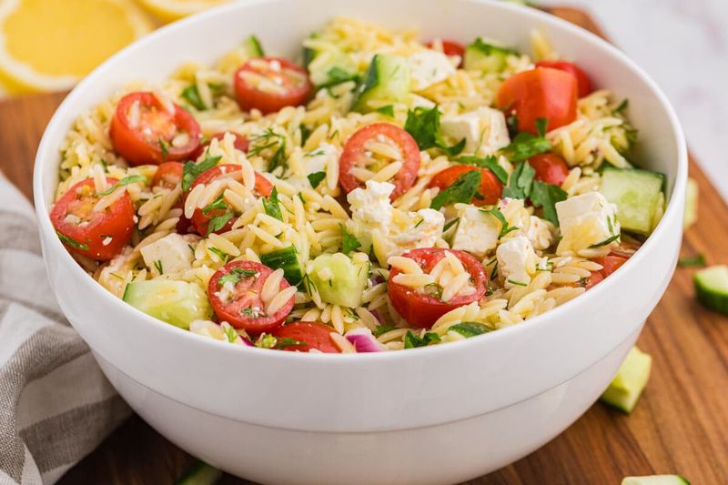Lemon Herb Orzo Salad