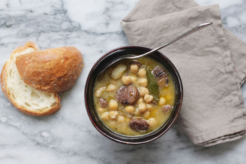 Zuppa di Ceci e Castagne