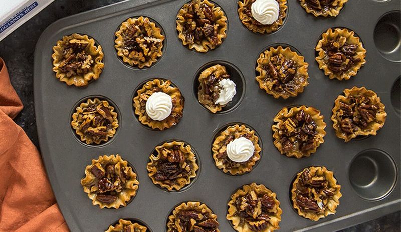 Mini Pecan Tarts with Orange Zest