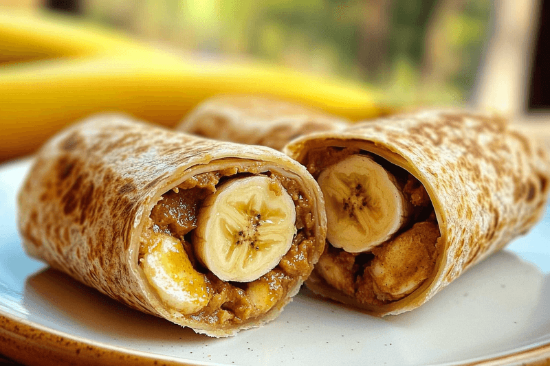 Peanut Butter Banana Wraps