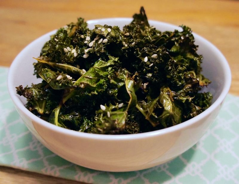 Spicy Sriracha Kale Chips