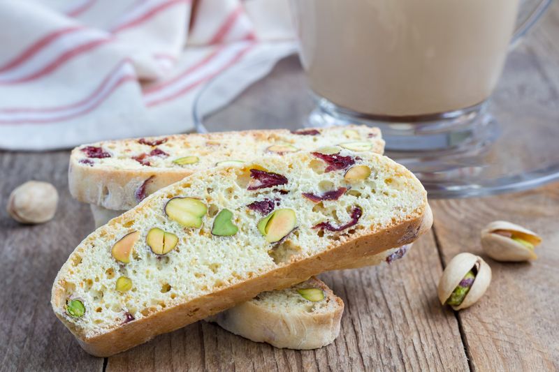 Pistachio Cranberry Biscotti