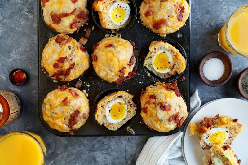 Bacon and Cheese Quiche Cups