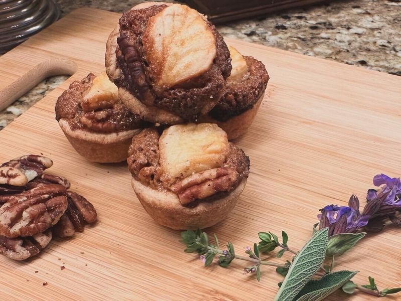 Mini Pecan Tarts with Lavender