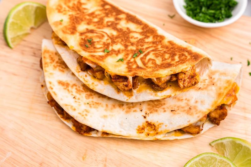 Cheesy Chicken Quesadillas