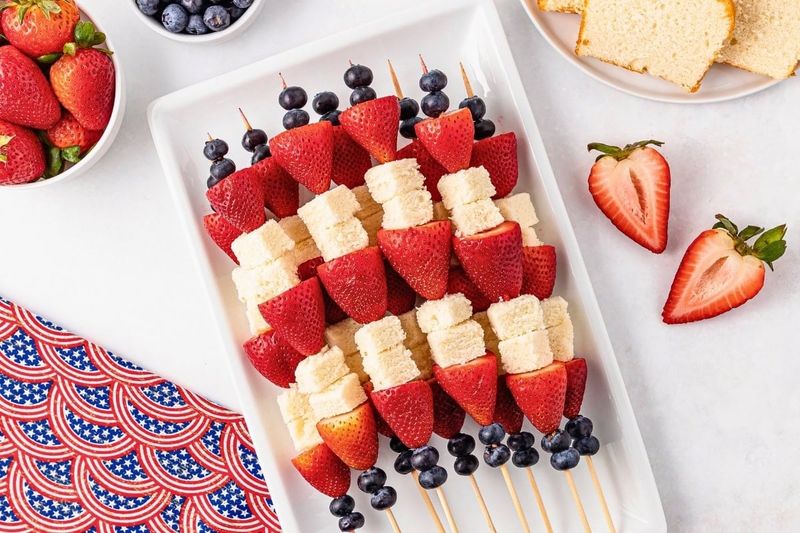 Strawberry Shortcake Skewers