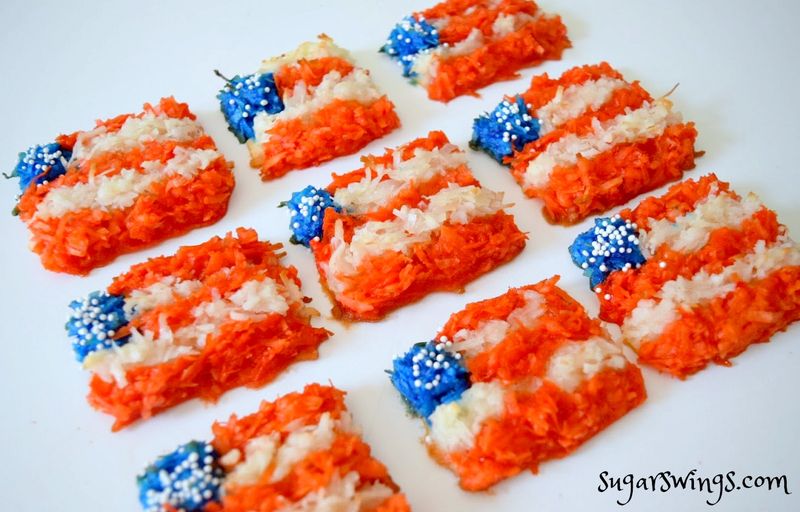 Coconut Macaroon Flags