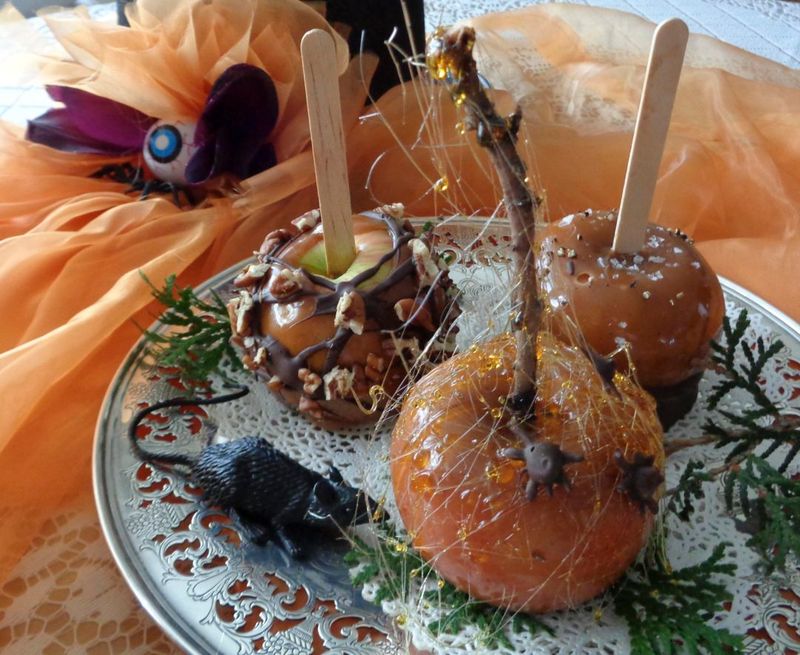 Spiced Rum Caramel Apples