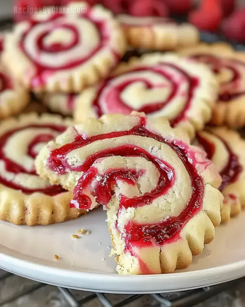 Raspberry Swirl Cream Cheese Cookies