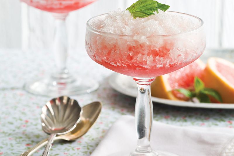 Grapefruit Campari Granita
