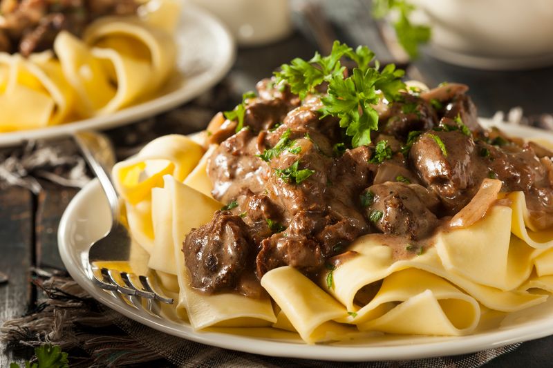 Slow-Cooker Beef Stroganoff
