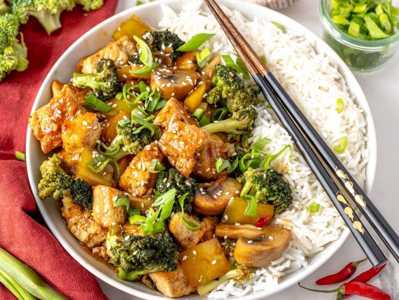 Mushroom Tofu Stir-Fry