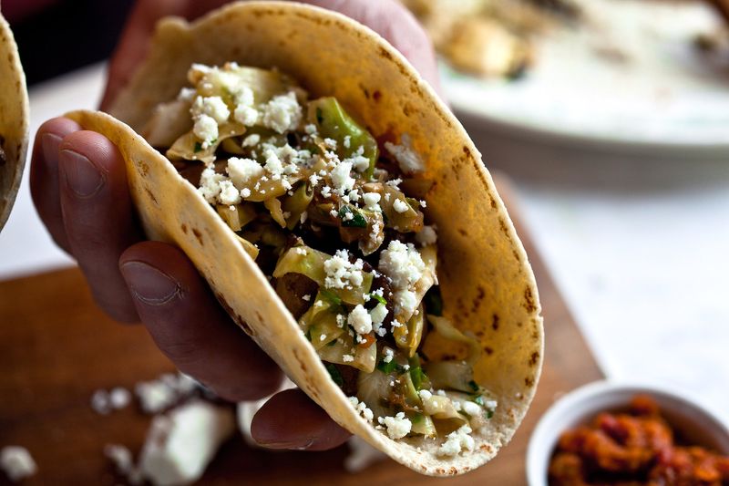 Mushroom Soup Tacos