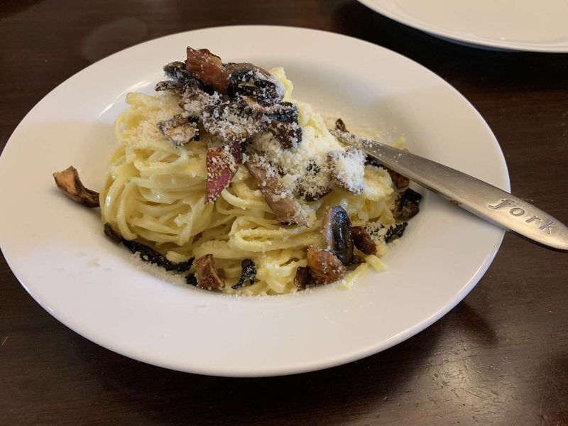 Mushroom Soup Carbonara