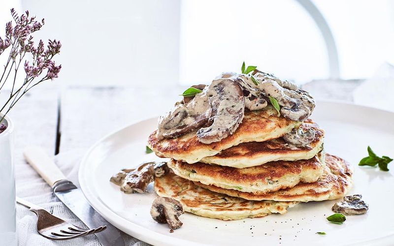 Savory Mushroom Pancakes