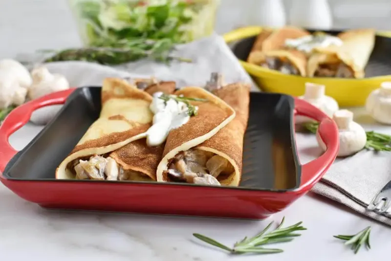 Mushroom Soup Savory Crepes