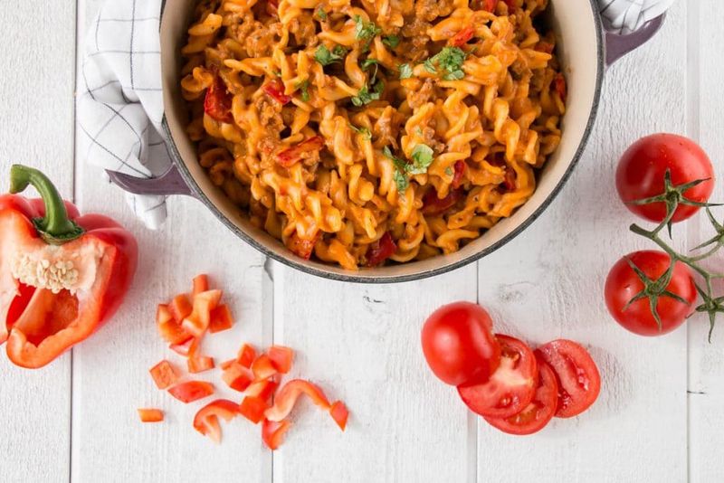 Roasted Red Pepper Fusilli