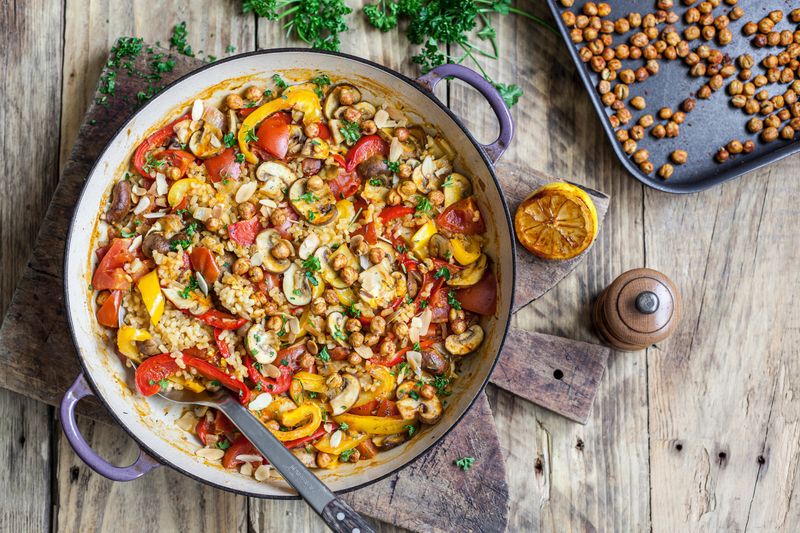 Mushroom Paella