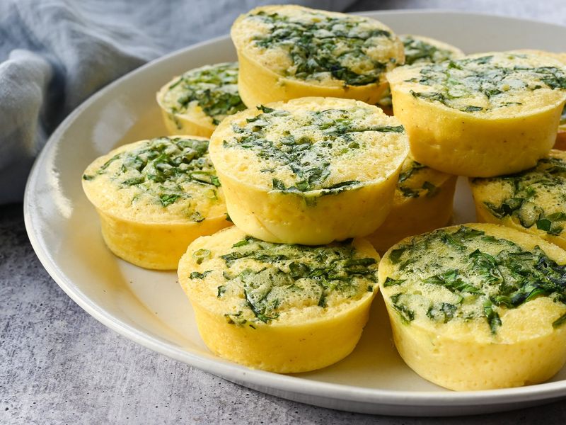 Egg White and Spinach Muffins