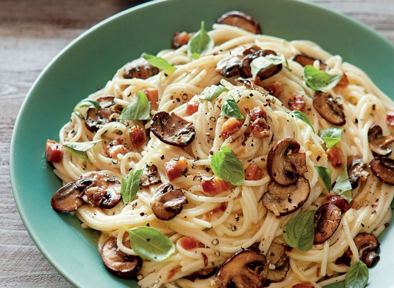 Mushroom Carbonara