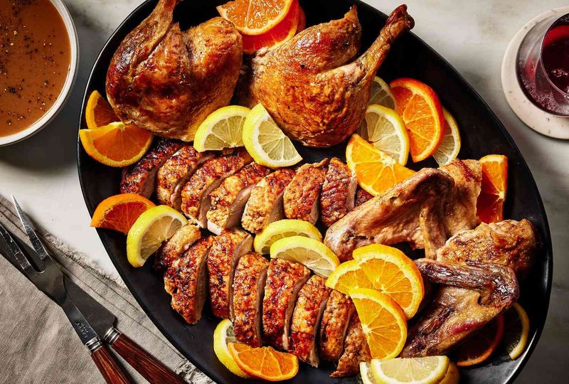 Thyme and Lemon Roast Duck