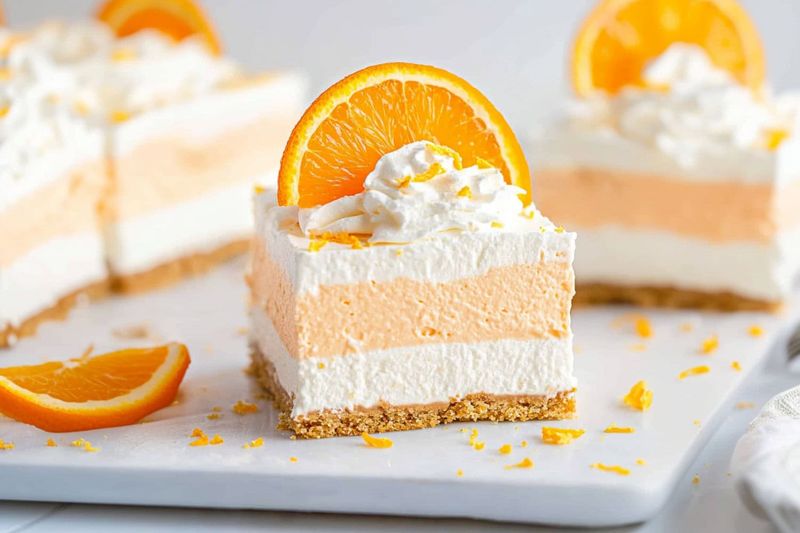 Orange Creamsicle Bars