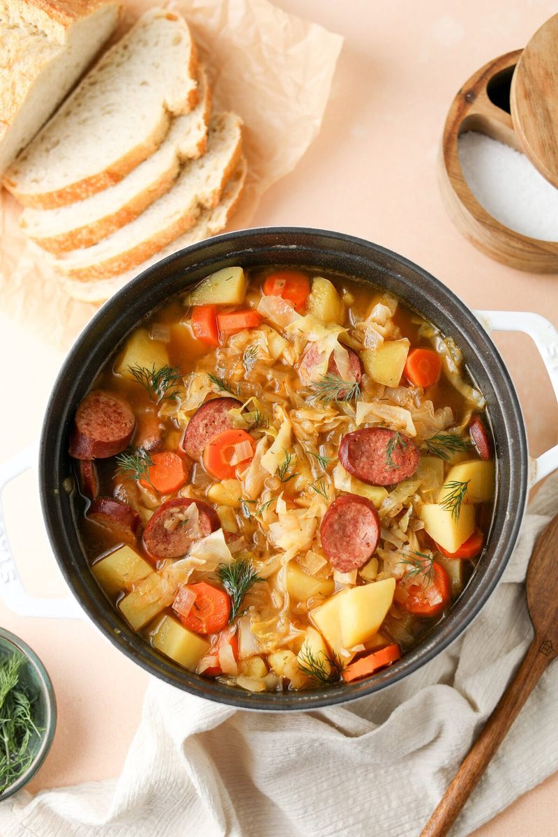 Sausage, Potato, and Cabbage Soup