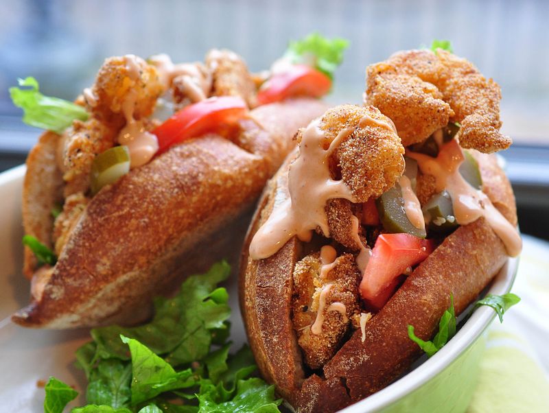 South Carolina Shrimp Po' Boy