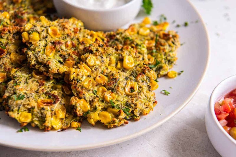 Zucchini and Corn Fritters