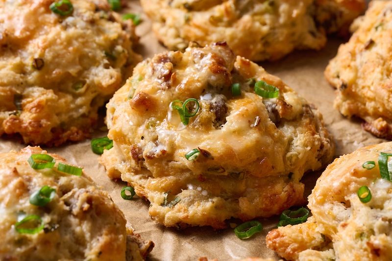 Spicy Sausage Biscuits