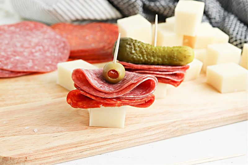 Salami and Cheese Bites