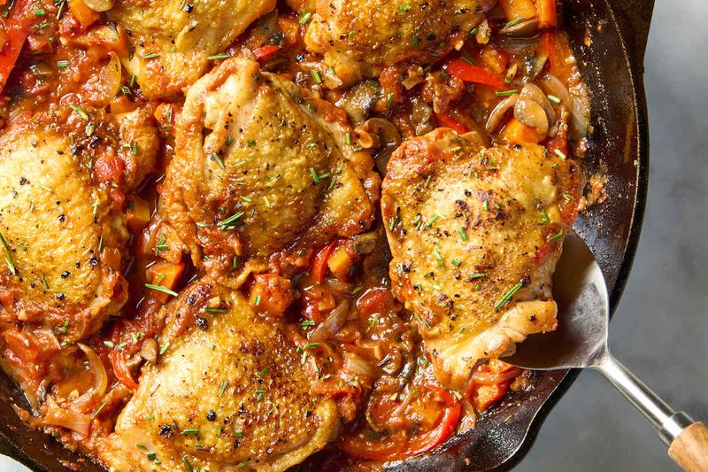One-Pan Chicken Cacciatore