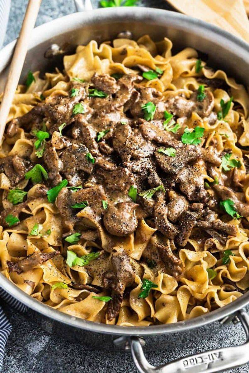 One-Pot Beef Stroganoff
