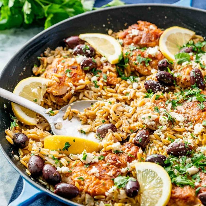 One-Pot Greek Lemon Orzo