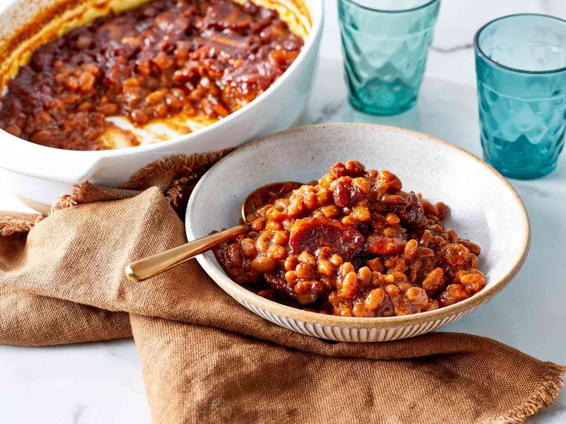 Onion Soup Baked Beans