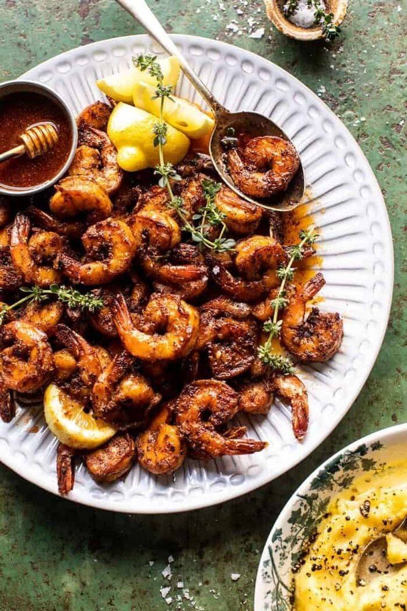 Maple Bourbon Honey Shrimp