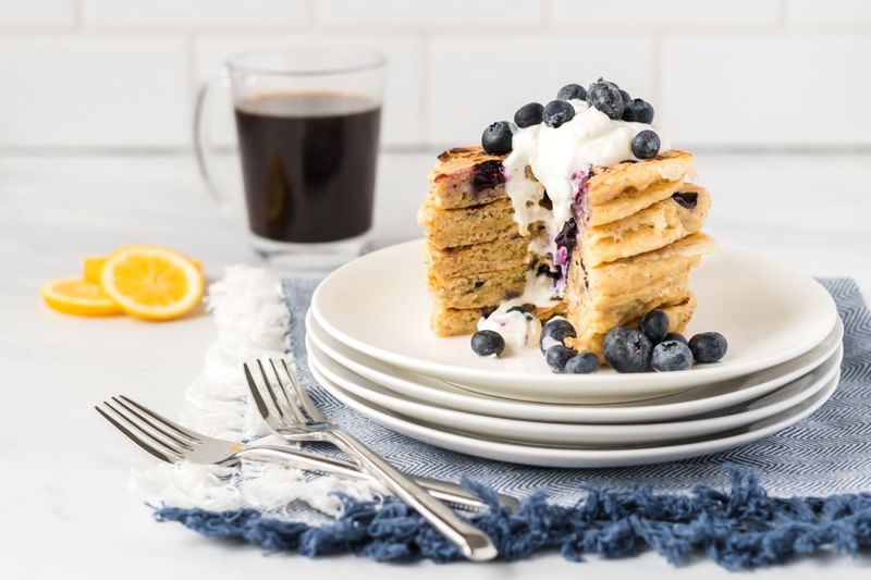Blueberry Ricotta Pancakes