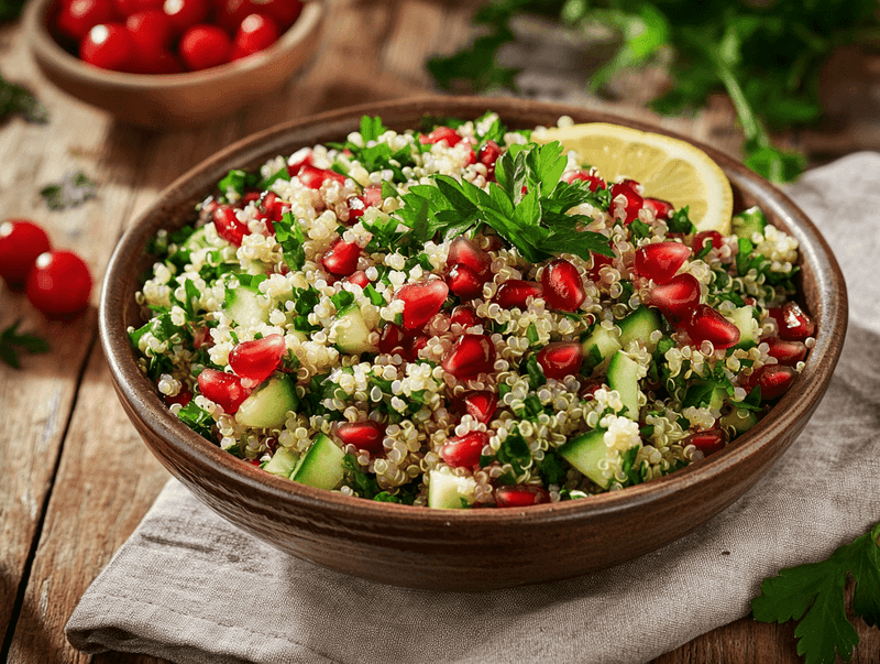 Pomegranate and Walnut Tabbouleh