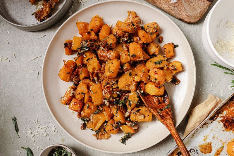 Pecan-Crusted Roast Vegetables