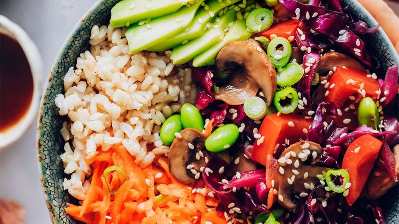 Edamame and Brown Rice Buddha Bowl
