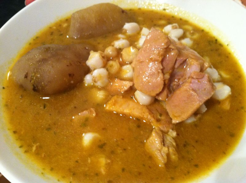 Mote con Papas