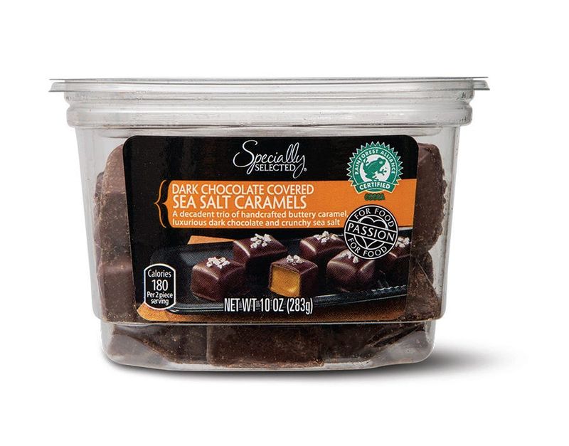 Specially Selected Dark Chocolate Sea Salt Caramels