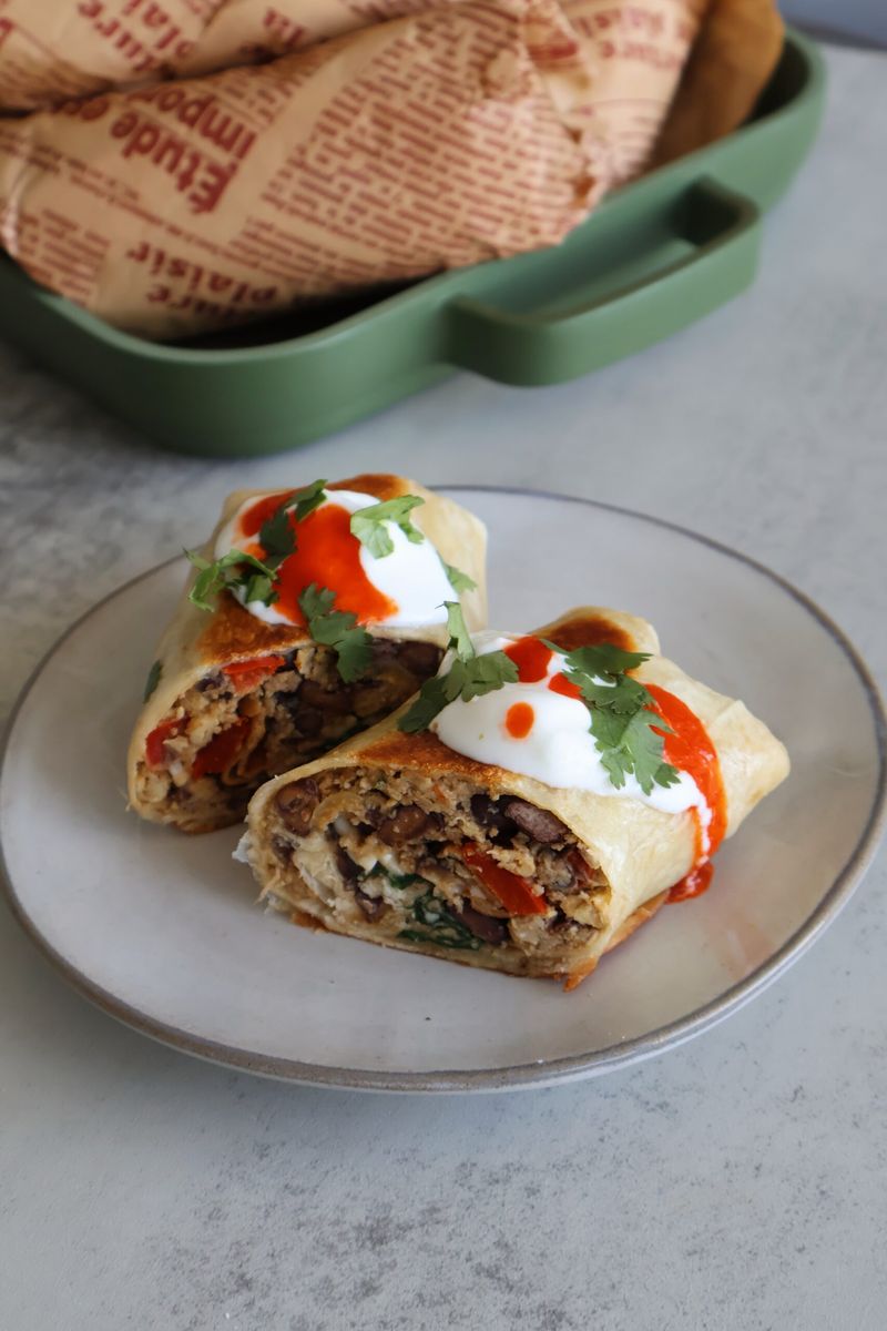Black Bean Breakfast Burrito