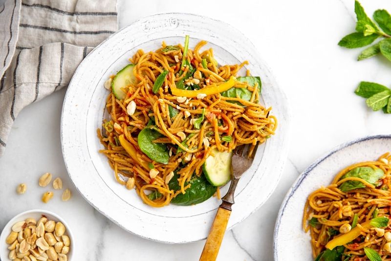 Cold Peanut Noodle Salad