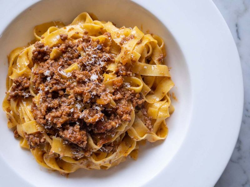 Bolognese Sauce with Tagliatelle