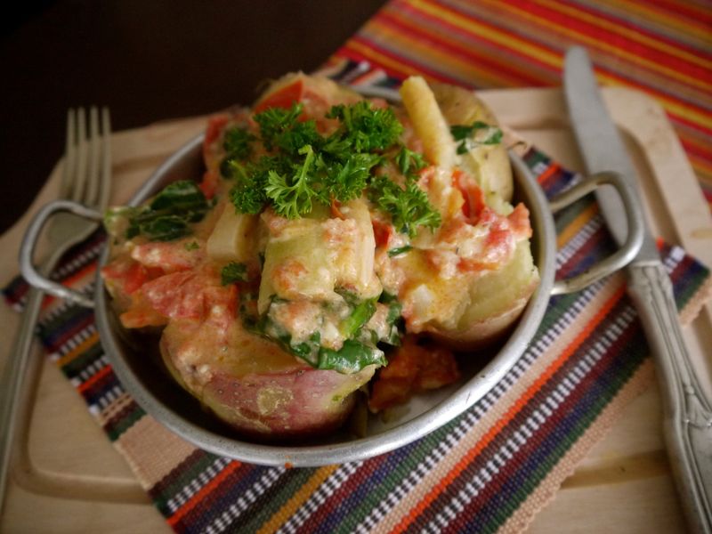 Papas Chorreadas