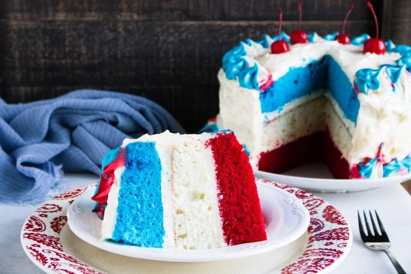 Red, White & Blue Layer Cake (Skip)