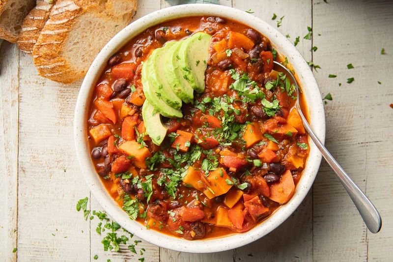 Sweet Potato and Black Bean Chili